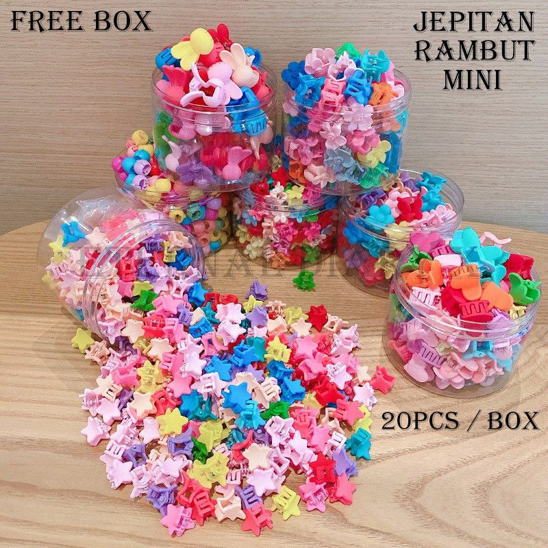 Pekanbaru 20Pcs Jepit Rambut Mini Anak / Jepitan Rambut