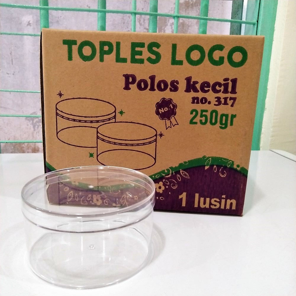 Pekanbaru Toples Logo 317 (250Gr) Polos Kecil Per Box (Instan Only)