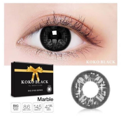 Pekanbaru Softlens X2 Koko Black 14.5Mm Normal Minus/Softlens Minus/Softlens Normal /Kacamata/Kontaklensa