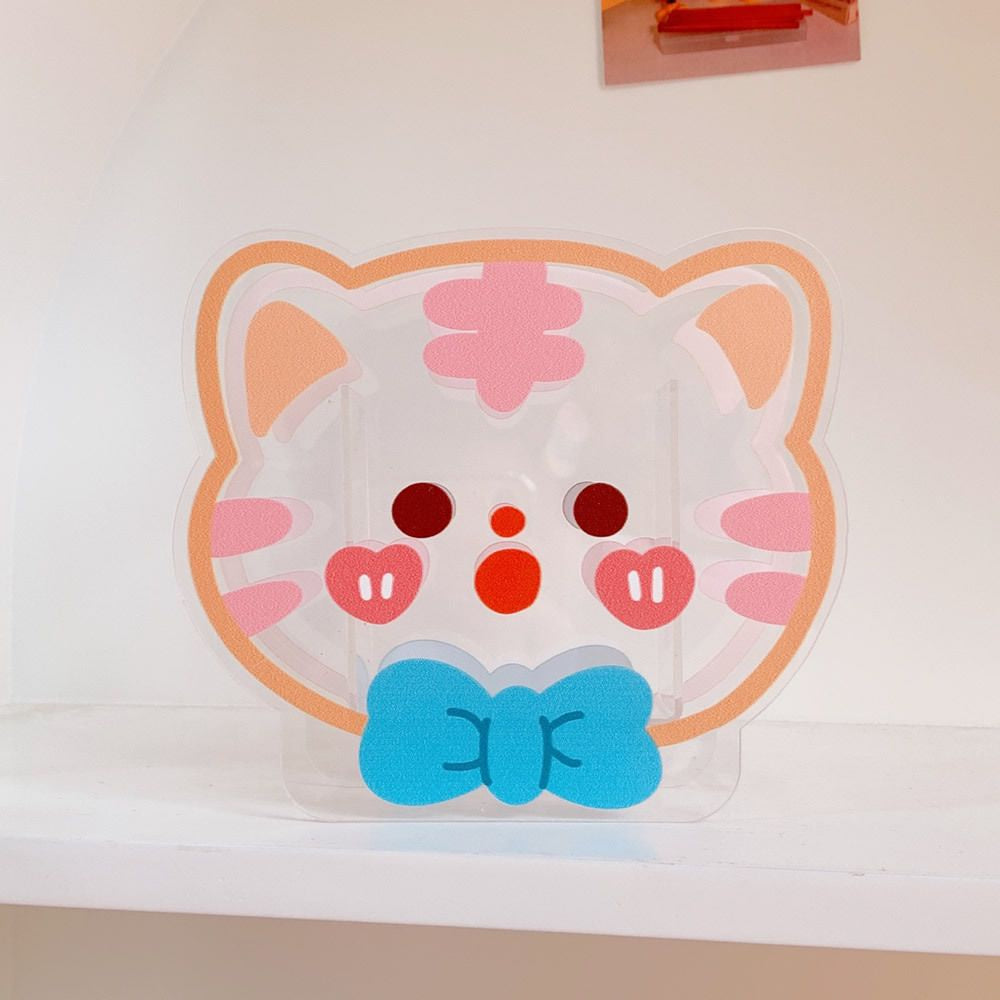 Penholder Motif Unik Lucu Aesthetic Ins Tempat Penyimpanan Pena Akrilik Lucu Karakter Cartoon Korean Style Acrylic Stationary Kit Desk Organizer Cute Cartoon Pen Holder Transparan