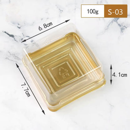 Pekanbaru Mooncake Tray / Alas Kue Bulan Dengan Tutup Berbagai Ukuran
