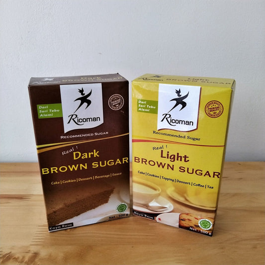 Pekanbaru Ricoman Brown Sugar / Gula Merah Light Dark 500Gr