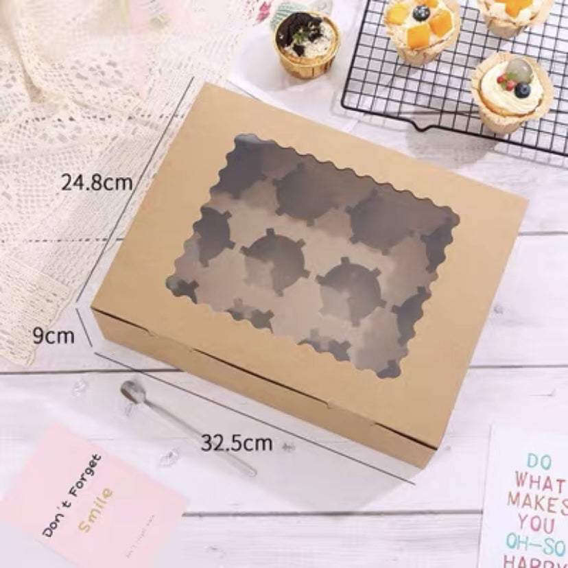 Pekanbaru Box / Kotak Cupcake Muffin Karton Dengan Display