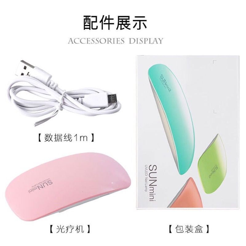 Pekanbaru Lampu Led Uv Mini 6W Portabel Nail Dryer Untuk Pengering Kutek Gel