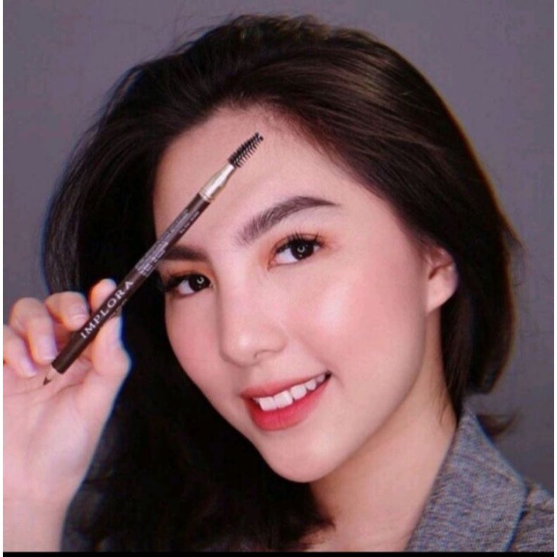 Pekanbaru Implora Pensil Alis 2 In 1  /Pensil Alis+ Serutan+Sisir Alis/Sulam Alis
