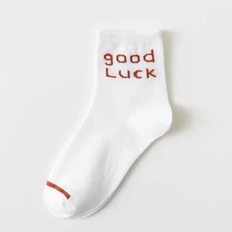 Kaos Kaki Orange White Kaos Kaki Jeruk Oren Jingga Putih Kaos Kaki Panjang Cute Orange Women Socks Kaos Kaki Berkualitas High Quality Sock Korean Style