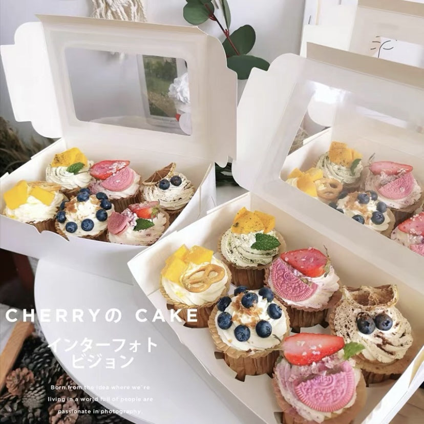 Pekanbaru Box / Kotak Cupcake Muffin Karton Dengan Display