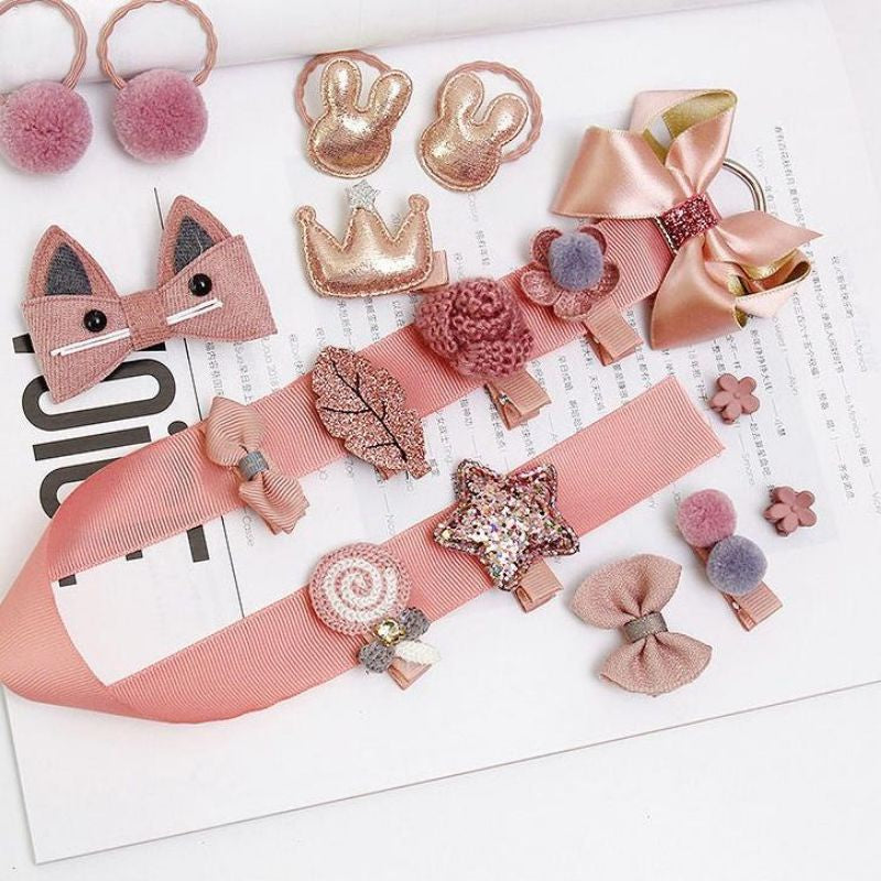 Pekanbaru 4 Pcs Set Jepit Rambut Korea Anak Korean Fashion Hair Clip Lucu