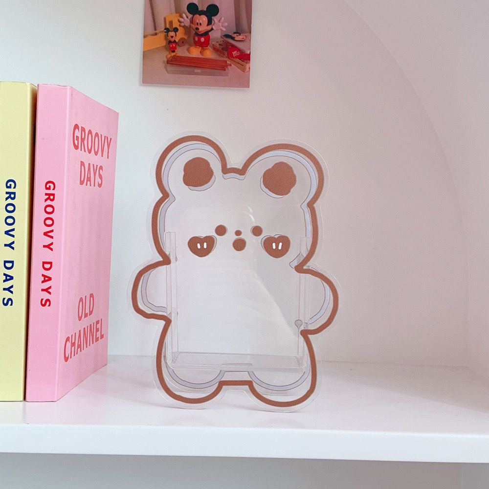 Penholder Motif Unik Lucu Aesthetic Ins Tempat Penyimpanan Pena Akrilik Lucu Karakter Cartoon Korean Style Acrylic Stationary Kit Desk Organizer Cute Cartoon Pen Holder Transparan