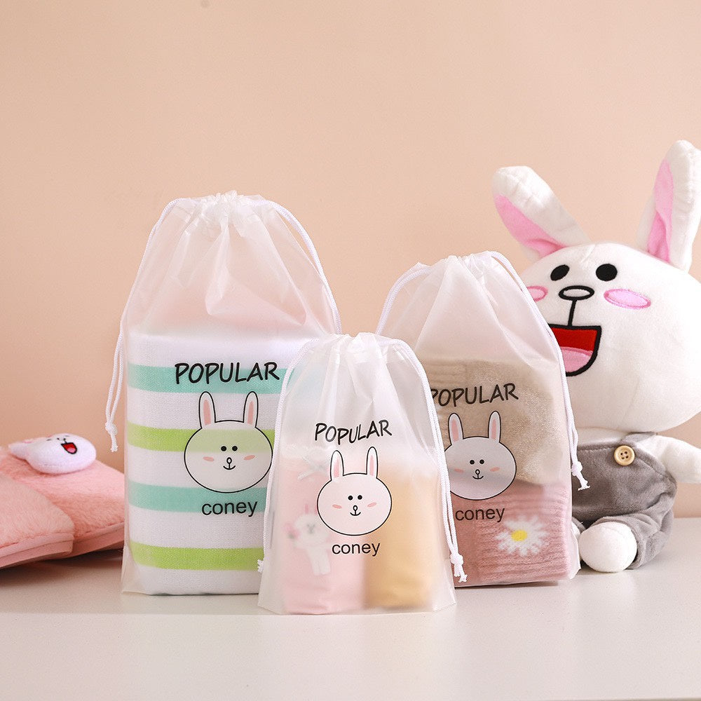 HR-[POUCH SERUT] Travel Pouch Organizer Bag Tas Serut Tempat Penyimpanan Alat Make Up Mandi Waterproof