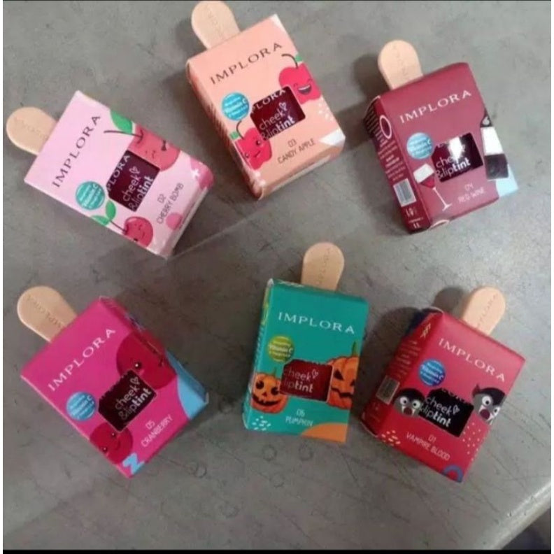 Pekanbaru Implora Liptint Matte/ Liptint Icecream Longlasting