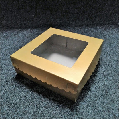 Pekanbaru Gold Cake Box / Kotak Kue Emas Dengan Display Berbagai Ukuran