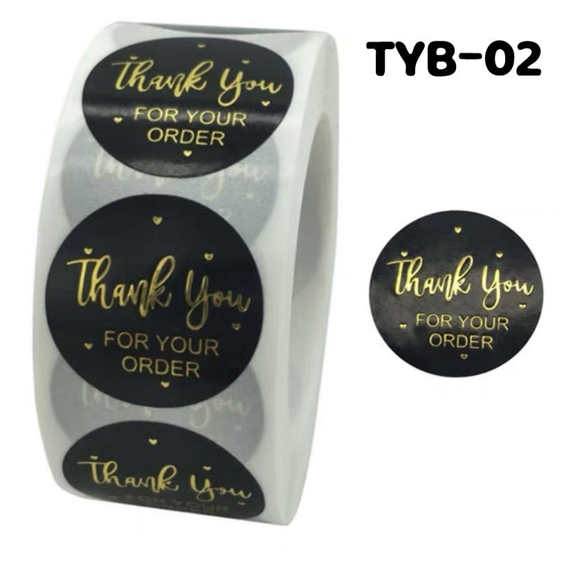 Pekanbaru Sticker / Stiker Hampers Bulat Thank You Per Pack
