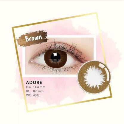 Pekanbaru Softlens Adore By Normal Minus By Lc /Softlens Hitam/Softlens Choco/Soflen/Contactlens