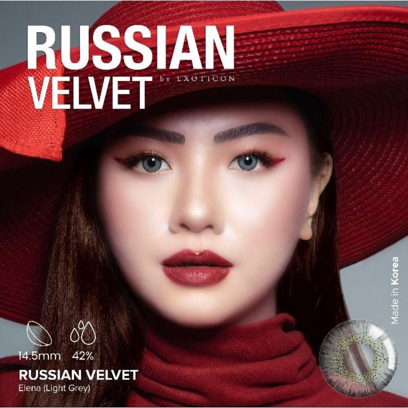 Pekanbaru Softlens Russian Velvet By X2 /Exoticon Softlens/Normal /Minus