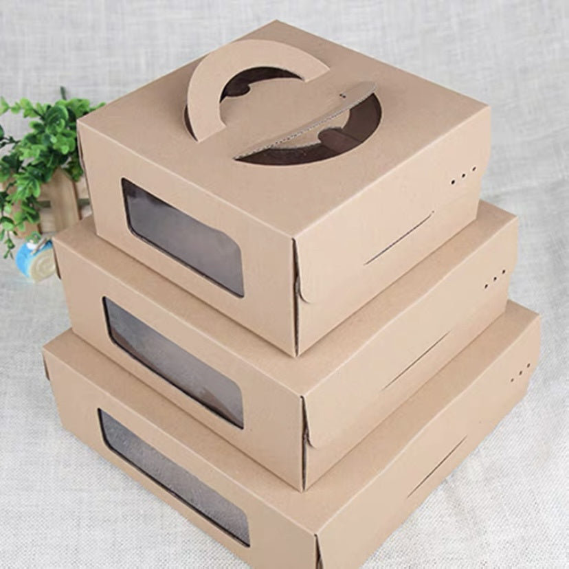 Pekanbaru Cake Box / Kotak Kue Kraft Karton Gagang