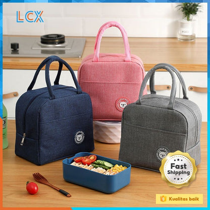 Pekanbaru Tas Bekal Makanan Makan Anti Air Makanan Bento Elegan Aluminium Foil Lunch Bag Anti Basah