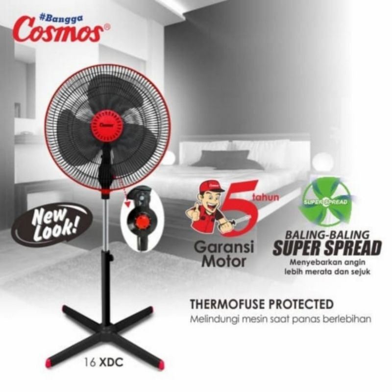 Pekanbaru Cosmos Stand Fan 16-Xdc / Kipas Angin Cosmos 16 Xdc / 16Xdc