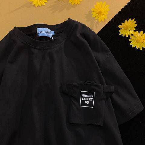 Kaos Oversize Saku Tshirt Mini Hidden Valley 05 T-shirt Lucu Unik Berkualitas Kaos Keren Double Tshirt Cute Elegant Aesthetic Street Style Korean Style