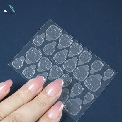 Pekanbaru 24 Tip Lem Stiker Kuku Lem Kuku Palsu Gel Double Tape/Lem Gel Kuku Palsu
