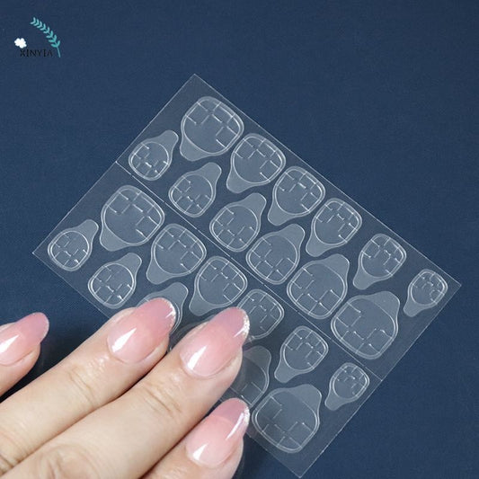 Pekanbaru 24 Tip Lem Stiker Kuku Lem Kuku Palsu Gel Double Tape/Lem Gel Kuku Palsu