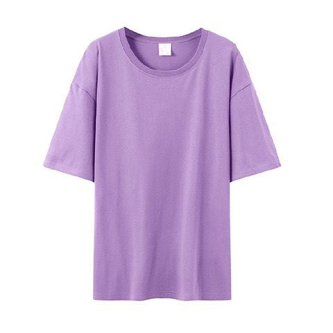 Kaos Polos 100% Cotton Kaos Lengan Pendek Simple Tanpa Gambar Warna Warni Colorful Plain T-shirt Kaos Couple Teman Pacar Keluarga Sahabat Unisex Kaos Oversize Berkualitas Unisex Korean Style