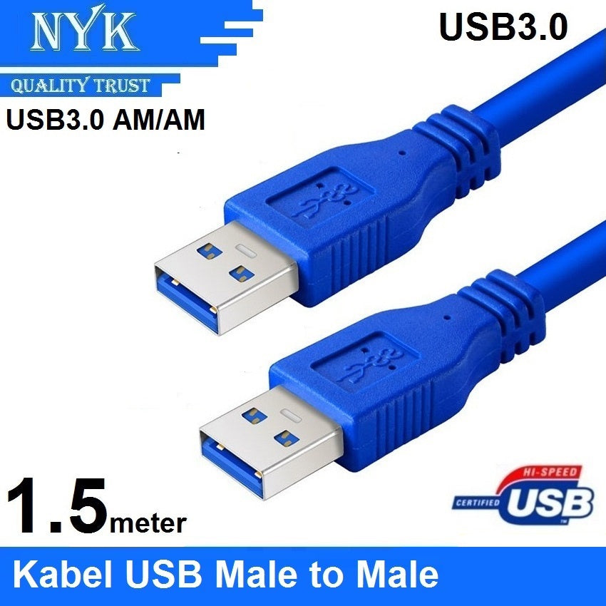 Pekanbaru Usb Male To Male Cable 1.5M (Usb 3.0)