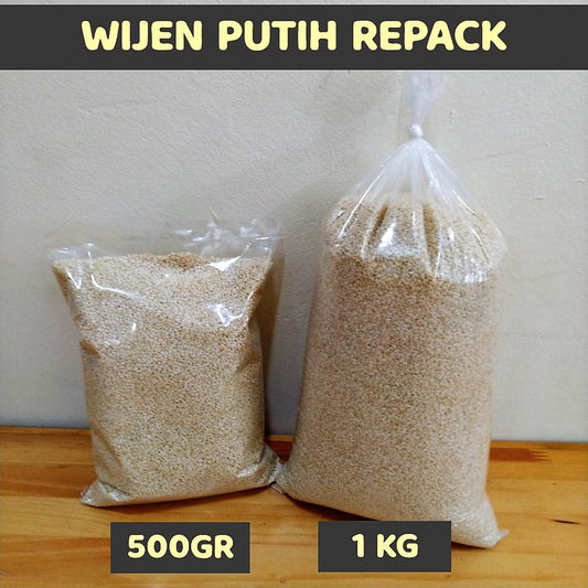 Pekanbaru Sesame Seeds / Biji Wijen Putih Repack 500Gr 1Kg