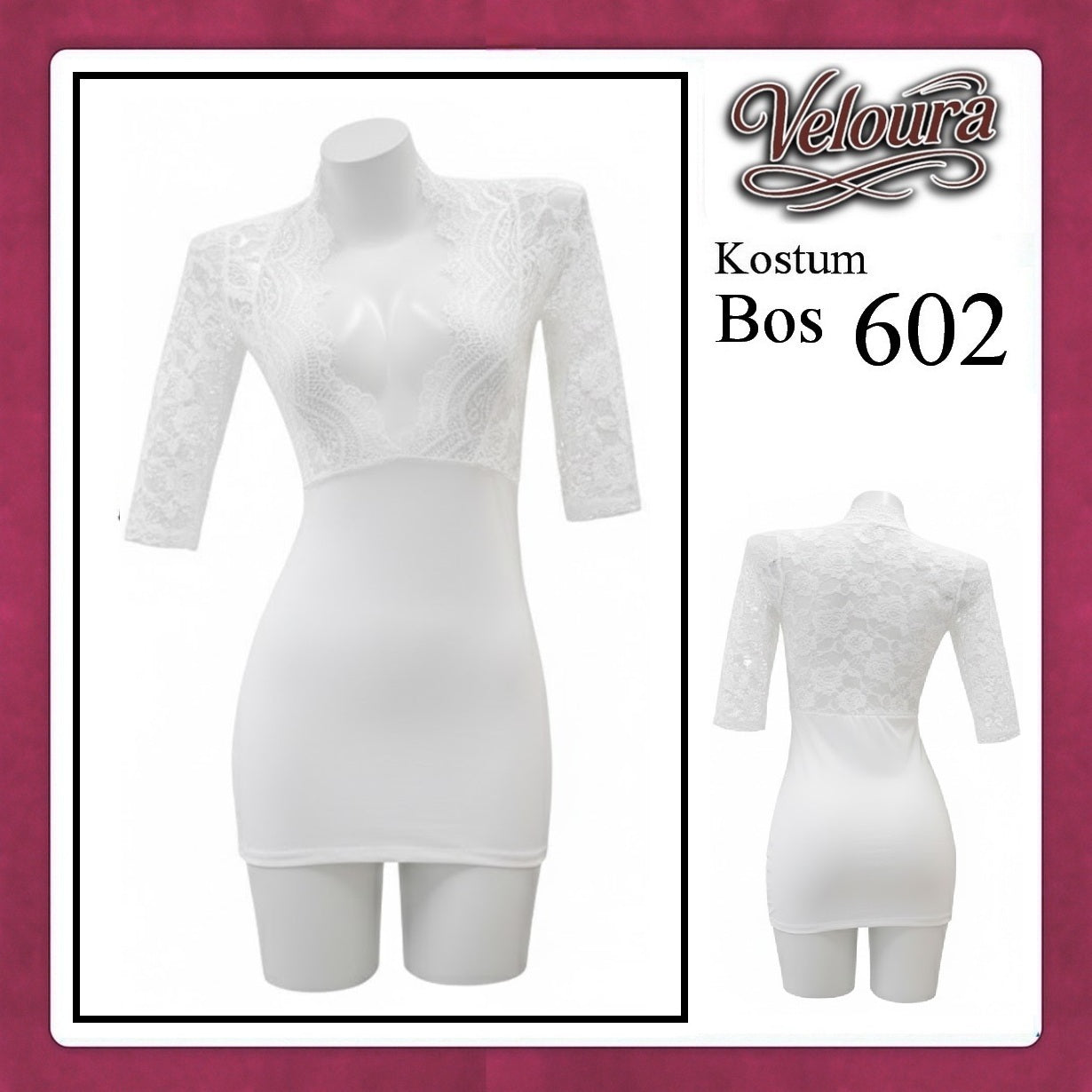 Pekalongan Veloura Boss Lady Cosplay Set - Lingerie Kostum Atasan Crop & Rok Mini Seksi 602