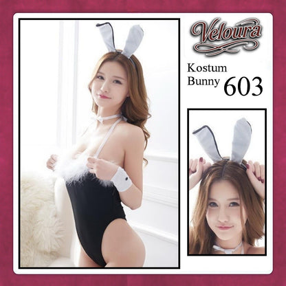 Pekalongan Veloura Rabbit Cosplay Set - Lingerie Kostum Kelinci Seksi Playful Bunny Girl 603
