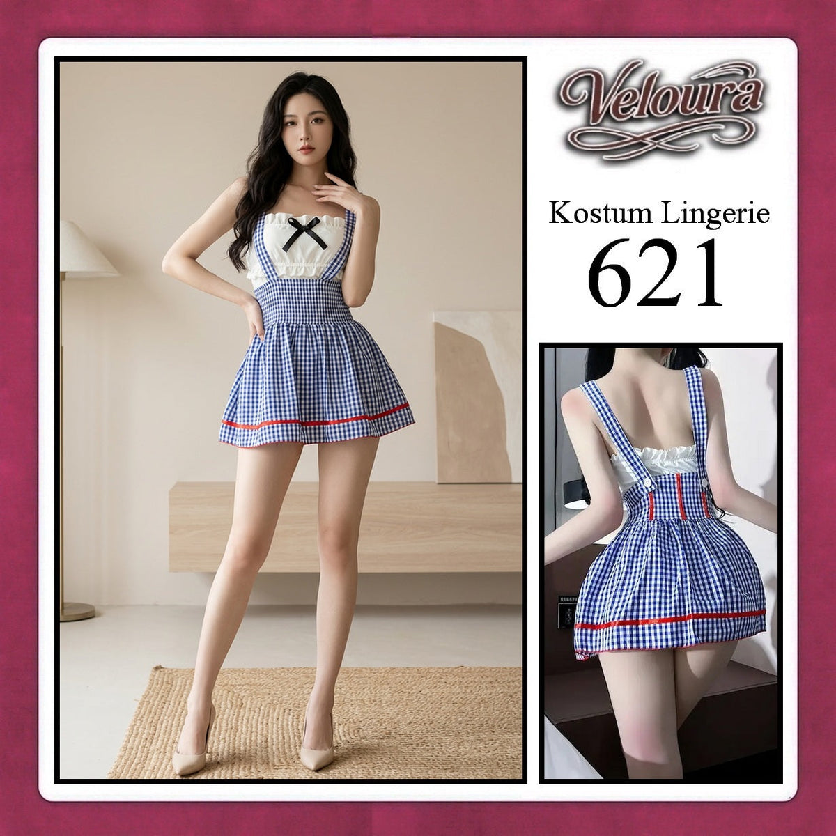 Pekalongan Veloura Sexy Lingerie Pakaian Cosplay Kostum Tema - 621