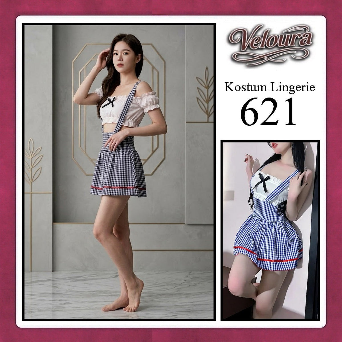 Pekalongan Veloura Sexy Lingerie Pakaian Cosplay Kostum Tema - 621