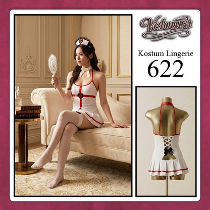 Pekalongan Veloura Sexy Lingerie Pakaian Cosplay Kostum Tema Doctor - 622