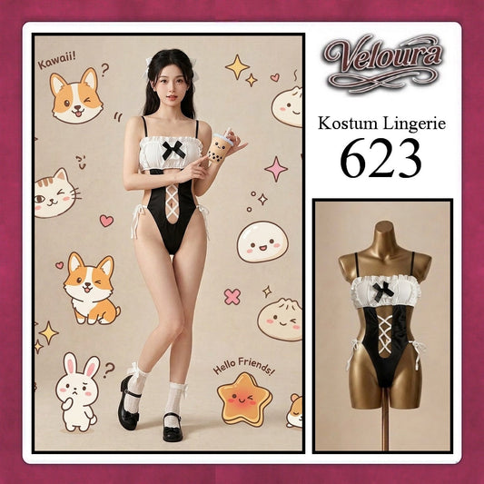 Pekalongan Veloura Sexy Lingerie Pakaian Cosplay Kostum Tema - 623
