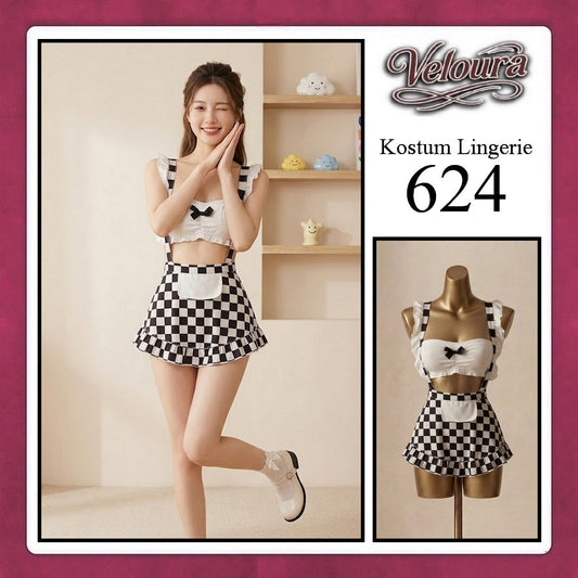 Pekalongan Veloura Sexy Lingerie Pakaian Cosplay Kostum Tema - 624