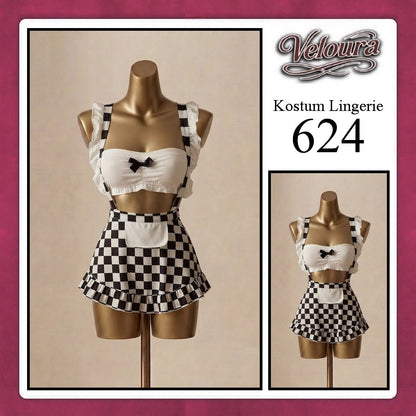 Pekalongan Veloura Sexy Lingerie Pakaian Cosplay Kostum Tema - 624