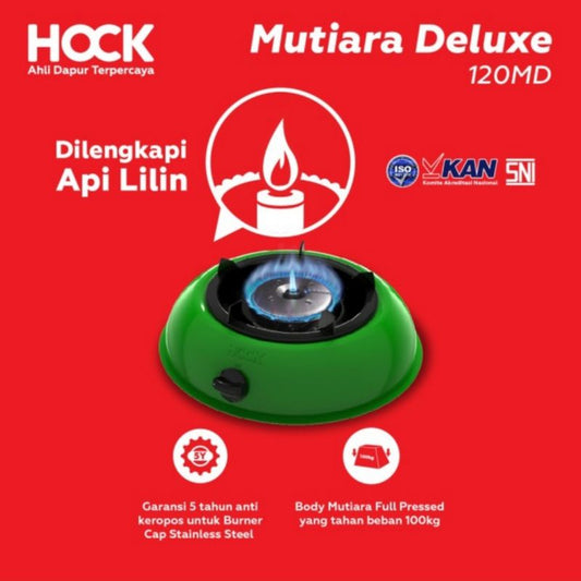 Pekanbaru Kompor Gas Mutiara Deluxe 120Md / Kompor Gas Hock 1 Tungku Kgb 120Md