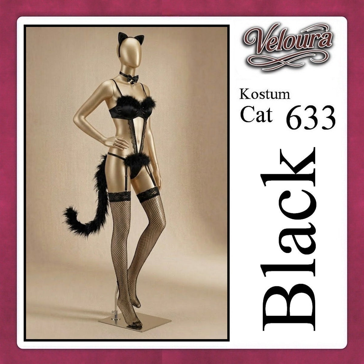 Pekalongan Veloura Secretary Cosplay Set - Lingerie Kostum Sekretaris Seksi Crop Top & Mini Skirt OL 633