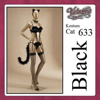 Pekalongan Veloura Secretary Cosplay Set - Lingerie Kostum Sekretaris Seksi Crop Top & Mini Skirt OL 633