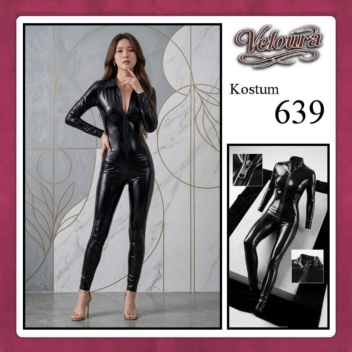 Pekalongan Veloura Pakaian Wanita Jumpsuit Hitam Black - 639