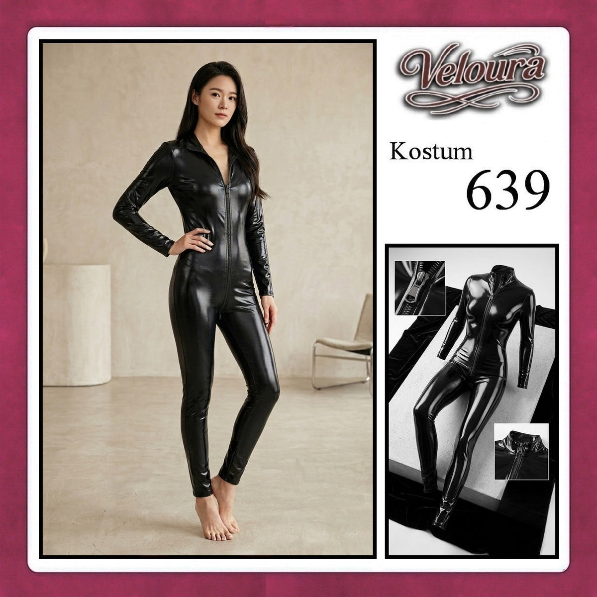 Pekalongan Veloura Pakaian Wanita Jumpsuit Hitam Black - 639