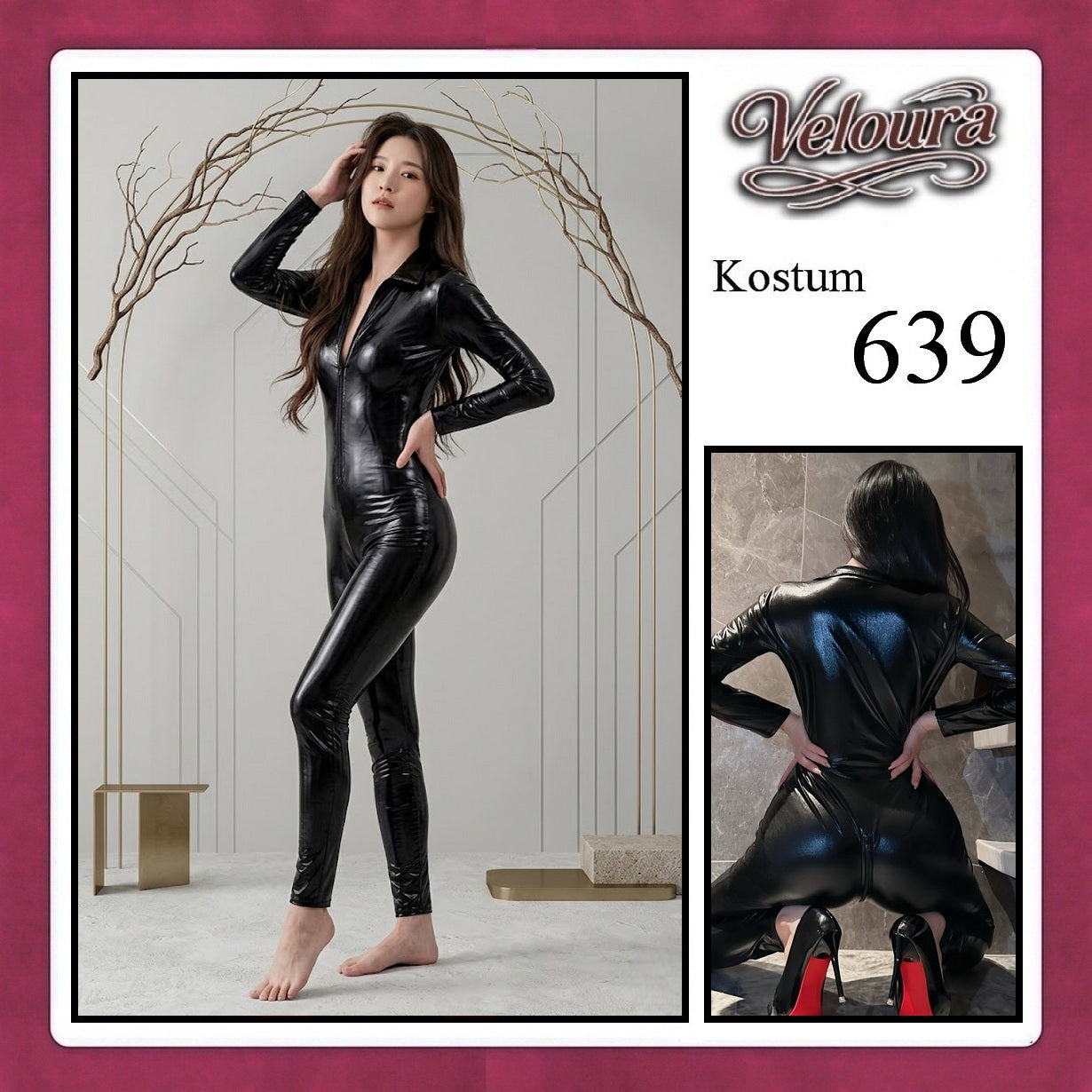 Pekalongan Veloura Pakaian Wanita Jumpsuit Hitam Black - 639