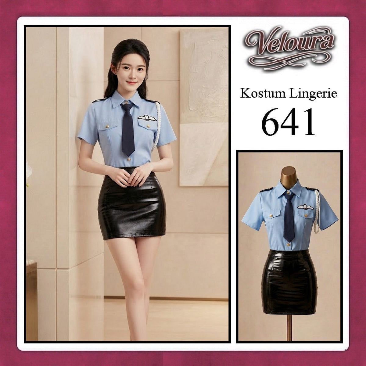 Pekalongan Veloura Sexy Lingerie Pakaian Cosplay Kostum Tema - 641