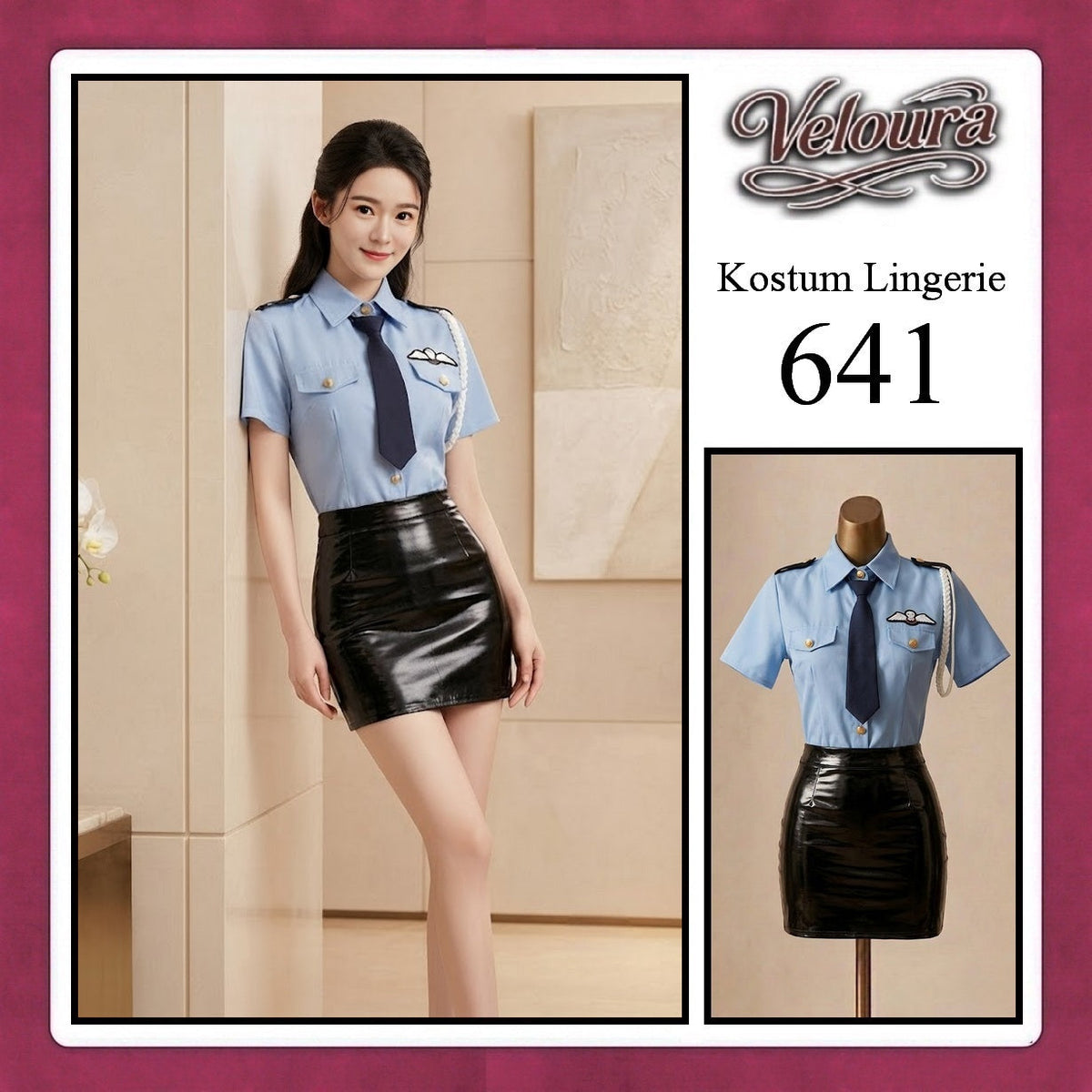 Pekalongan Veloura Sexy Lingerie Pakaian Cosplay Kostum Tema - 641