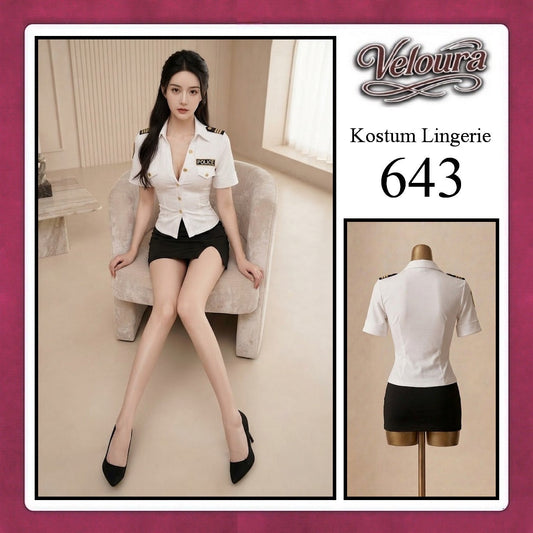 Pekalongan Veloura Sexy Lingerie Pakaian Cosplay Kostum Tema - 643