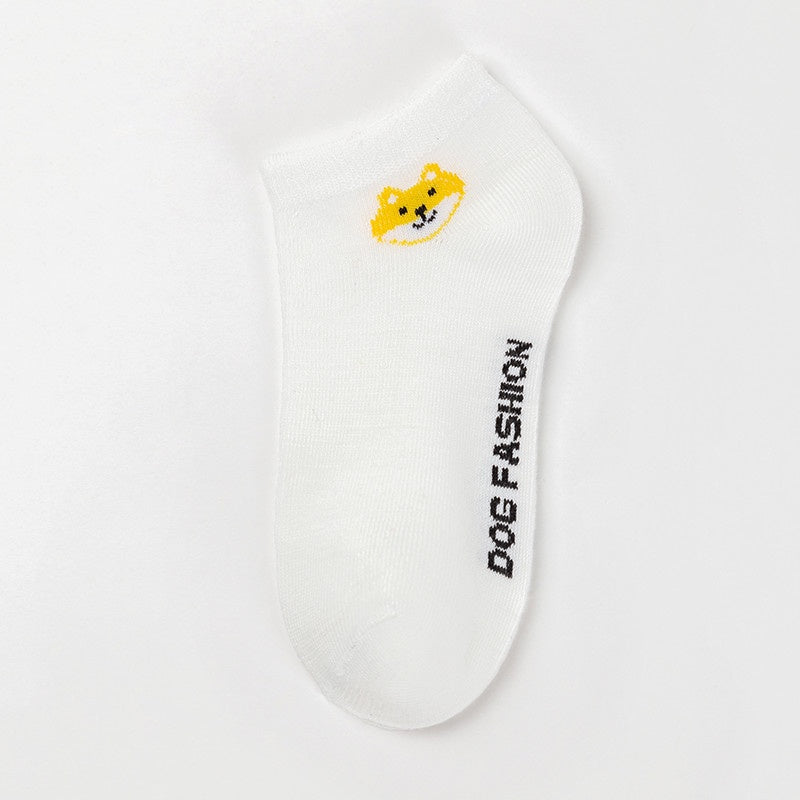Kaos Kaki Lilac Ungu Doggy Women Socks Import Cute Kaos Kaki Berkualitas Kaus Kaki Lembut Nyaman Korean Style