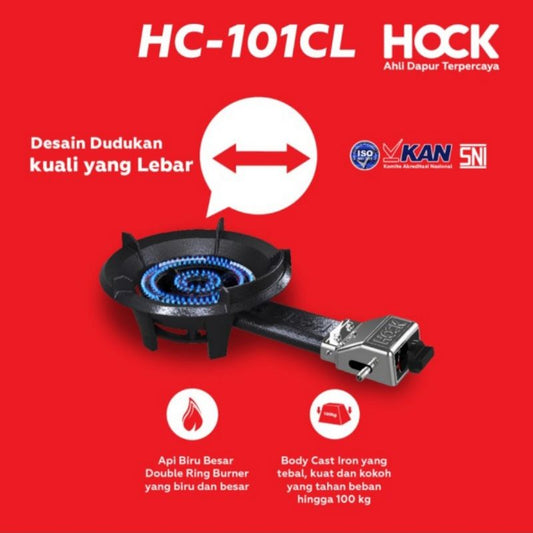 Pekanbaru Kompor Gas 1 Tungku Cast Iron Hc 101Cl / Kompor Cor Hock Hc 101 Cl Low Pressure