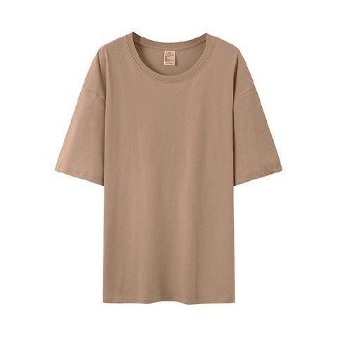 Kaos Polos 100% Cotton Kaos Lengan Pendek Simple Tanpa Gambar Warna Warni Colorful Plain T-shirt Kaos Couple Teman Pacar Keluarga Sahabat Unisex Kaos Oversize Berkualitas Unisex Korean Style