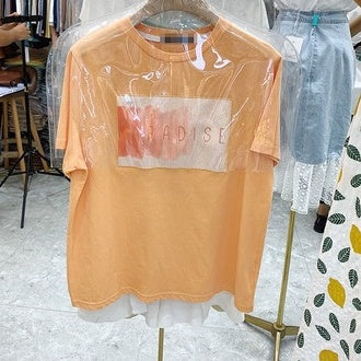 Kaos Oversize Paradise Atasan Korea Lucu Unik T-shirt Berkualitas Korean Style