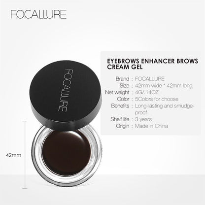 Pekanbaru Focallure Eyebrow Gel Focallure Cream Gel Waterproof Pensil Alis Krim